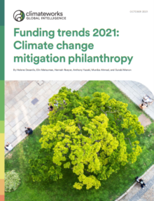 Funding trends 2021: Climate change mitigation philanthropy cover